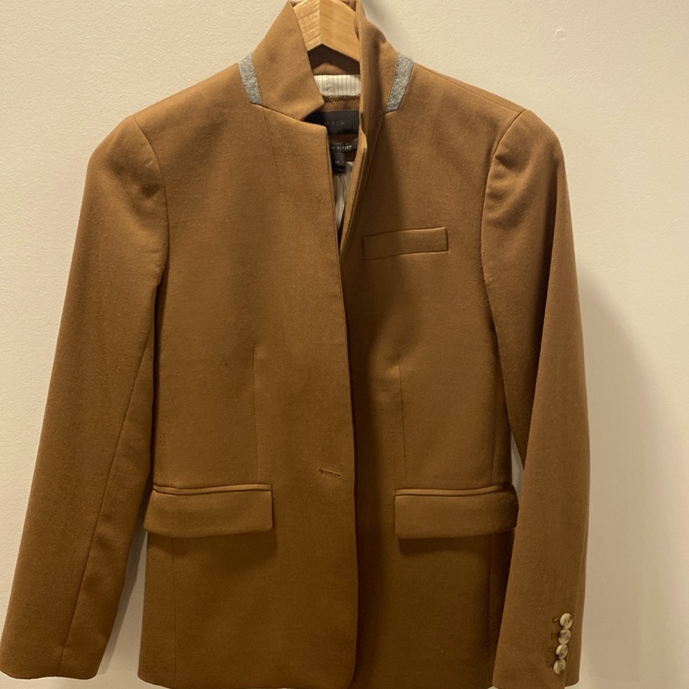 JCrew Regent Wool Blazer in Camel